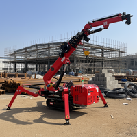 Grue araignée RST L-423 avec nacelle télécommandée 3 tonnes 5 tonnes, ventouse à verre et flèche de déplacement