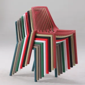 Bán buôn giá rẻ đồ nội thất monoblock hiện đại Stackable phòng ăn nhựa ngoài trời Vườn Patio ghế - Product Image 1