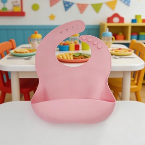 Bavoir en silicone imperméable personnalisé avec logo, super doux, écologique, adapté aux enfants, pour la table et les repas - Product Image 3