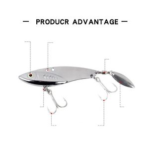 Alta calidad 5G-30g North Lake No. 1 bajo centro de gravedad tiro largo VIB zinc metal agua dulce lubina punta boca - Product Image 4