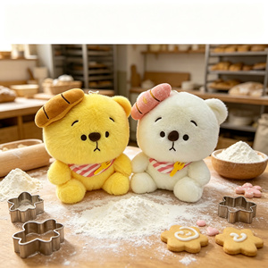 Peluche <span class=keywords><strong>Ours</strong></span> Mignon Super Doux avec Bavoir Rayé Adorable, Poupée <span class=keywords><strong>Ours</strong></span> <span class=keywords><strong>Gourmand</strong></span>, Cadeau Bébé Grande Taille - Product Image 6
