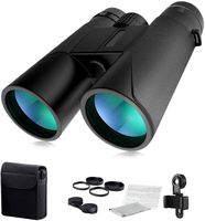 Binoculares Telescópicos Plegables Impermeables de Goma ABS Modelo 12x42 de Nuevo Diseño 2020 para Caza y Observación Nocturna de Aves