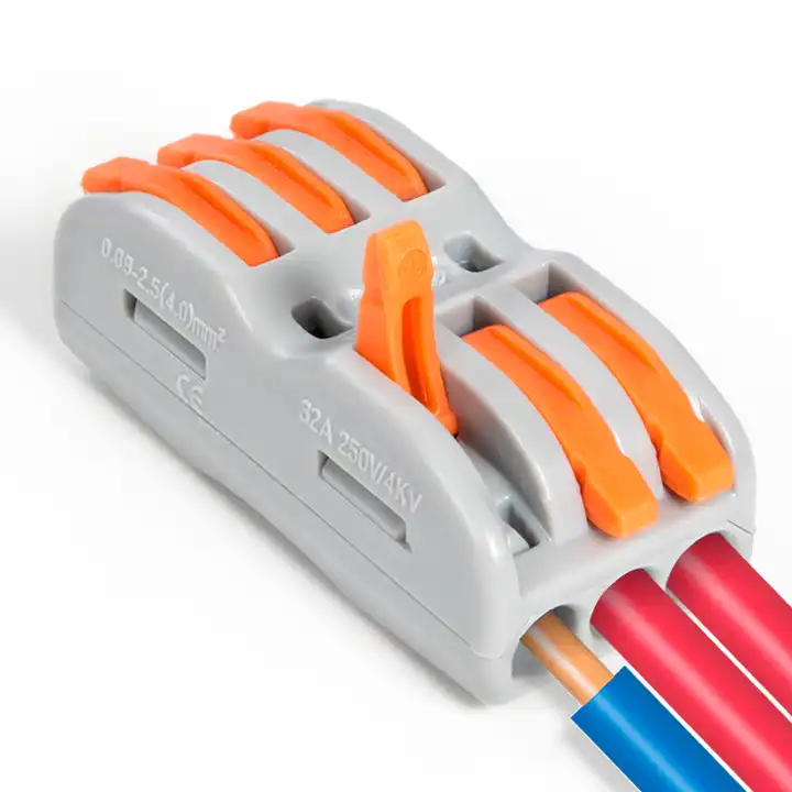 LHaoFY 1/3 / 5pcs Accueil Connecteur de Fil électrique Universel Connecteur  de câbles de câblage Rapide Kit de bornier de conducteur à Bout à Bout  Pointe (Color : LT-636, Pins : 5PCS) : : Bricolage