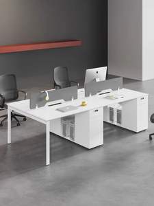 विश्वसनीय प्रदर्शन आधुनिक कार्यालय टेबल मॉड्यूलर अनुकूलित कार्यालय आधुनिक कार्य स्टेशन भागीदार डेस्क - Product Image 3