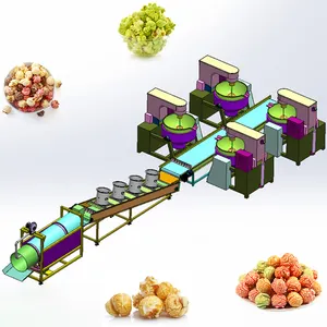Linea di produzione automatica di Popcorn a sfera di tipo americano linea di produzione di Popcorn