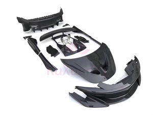 Kit Carrozzeria in Fibra di Carbonio per McLaren 540C 570S 570GT Aggiornato 600LT: Paraurti Anteriore, Alettone Posteriore, Copertura Anteriore, Minigonne Laterali, Paraurti Posteriore, Tubo di Scarico - Product Image 3