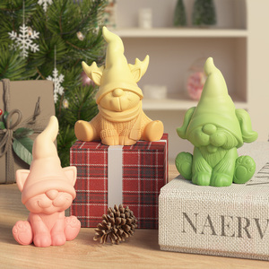 Molde de Silicona 3D para Velas y Pasteles de Gnomos Navideños, Herramientas para Pasteles de Árbol de Navidad Hechas a Mano - Product Image 5