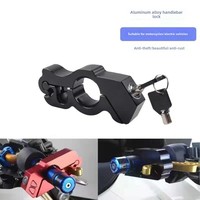Verrouillage de guidon en alliage antivol pour véhicule électrique Verrouillage du klaxon des gaz Alarme de sécurité pour voiture Scooter Moto