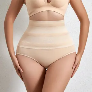Celana perut wanita, celana dalam pinggang tinggi mengangkat pinggul, setelah melahirkan, kuat membentuk, mulus, pengontrol perut Tubuh