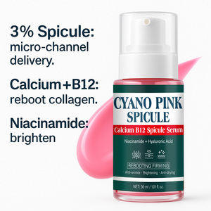 Siero Viso 30ml Illuminante e Rassodante con Blocco Idratante 24h, Film Rassodante Istantaneo al Calcio e Spicule di B12 - Product Image 3