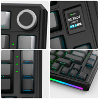 Clavier de jeu LDON LX83 Esports à interrupteurs magnétiques, sans fil tri-mode, RGB, USB Type-C, taux de polling 8K, 0,005 mm, commande en gros