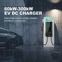 Station de recharge pour véhicules électriques DC à double connecteur CCS2 CHAdeMO de 200 kW, à poser au sol, pour camions électriques