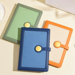 Sang Trọng A5 Bìa Cứng Cuộc Họp Biểu Tượng Tùy Chỉnh Nhật Ký Chương Trình Nghị Tính <span class=keywords><strong>PU</strong></span> Da Máy Tính Xách Tay Với Túi Bút Khe Cắm Công Ty Lưu Niệm Quà Tặng Kế Hoạch - Product Image 3