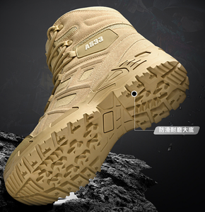 Botas de Desierto DFT1021 en Promoción, Color Negro Caqui, AS33, Gamuza Vacuna, 4 Estaciones, Elegantes y Duraderas, para Senderismo al Aire Libre - Product Image 5