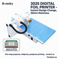 Máquina de Estampado en Caliente Digital Eléctrica Automática 3025, Impresora Plana de 300dpi, 250x300mm, para Papel, Cuero, PVC, Tarjetas, Cubiertas de Libros