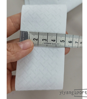Accessoires pour maillot de cyclisme, polyester, 5 cm, blanc, impression par sublimation, bande adhésive antidérapante en silicone élastique personnalisée pour vêtement