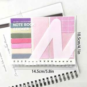 High Quality Multicolor Self-Adhesive Sticky Notes <b>Book</b> Multifunctional Loose-<b>Leaf</b> Index Tabs for Study Office - Product Image 2