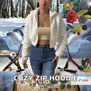 Sudadera informal de otoño e invierno para mujer, cremallera corta blanca con manga larga, diseño transpirable suave y cálido - Product Image 2