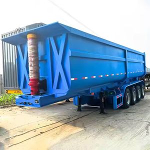 High Quality 20-25 Tons 3 Axles Steel Dump Semi-<b>Trailer</b> / Rear Tipper <b>Trailers</b> 12r22.5 9500x2500x3500mm Shandong for Sale - Product Image 1