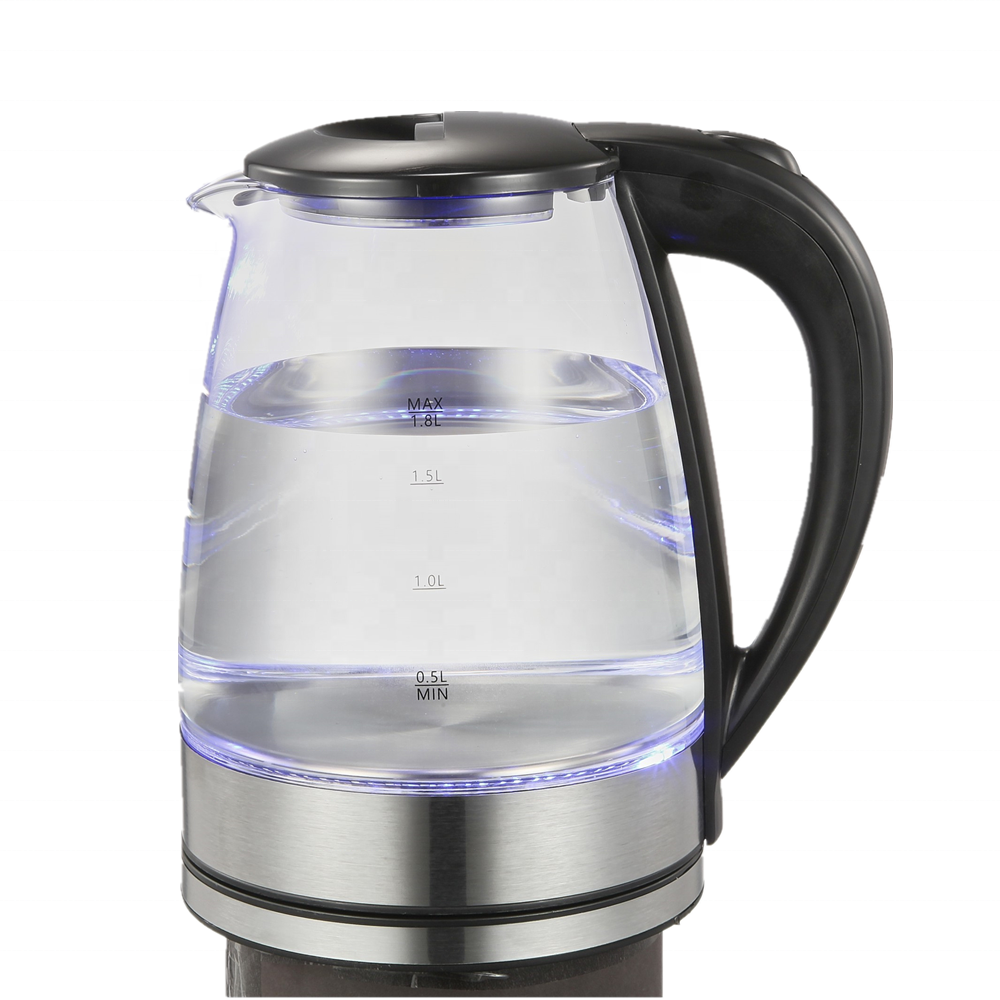 2020 New Coffee Pot Hot Water Fast Boil Cordless Glass Material 2.0L glass Electric glass Kettle