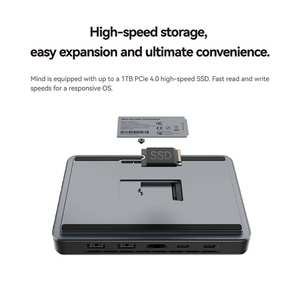 <span class=keywords><strong>Khadas</strong></span> Mind 2 Mini PC Intel Core Ultra 7 155H Processeur Ordinateur de bureau avec Thunderbolt 4 et USB4(40Gbps)/Wi-Fi 6E/BT5.3/8K60Hz - Product Image 3