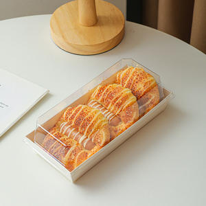 Оптовая продажа, упаковочная коробка для сэндвичей из крафт-нити с матовым ламинированием для слоеного хлеба для швейцарского ролла, для выставочного использования - Product Image 4