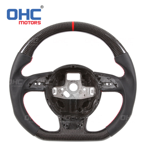 Volant en fibre de carbone d'usine pour Audi S6 2012 2013 2016 S3 S4 S5 <span class=keywords><strong>Rs</strong></span> Rs3 Rs4 Rs5 S-<span class=keywords><strong>Line</strong></span> Sq5 volant d'échappement - Product Image 2