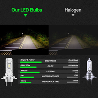 Feux LED pour voitures, phares LED H1, taille halogène, branchement direct, phares LED pour voitures, haute qualité