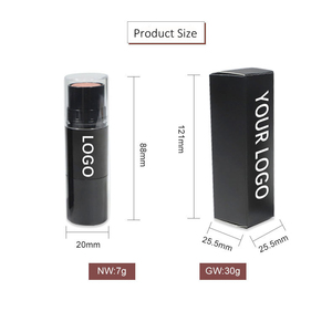 Bajo MOQ Foundation Stick Body Bronzer Contorno facial Contorno <span class=keywords><strong>de</strong></span> <span class=keywords><strong>ojos</strong></span> y lápiz resaltador Maquillaje Pro Contour Stick con cepillo - Product Image 5