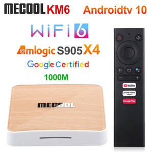 Boîtier TV <span class=keywords><strong>Mecool</strong></span> <span class=keywords><strong>KM6</strong></span> Android 10.0 <span class=keywords><strong>ATV</strong></span> 4 Go de RAM 64 Go de ROM Amlogic S905X4 <span class=keywords><strong>Deluxe</strong></span> 2.4/5G WiFi6 BT5.0 Certifié Décodeur - Product Image 2