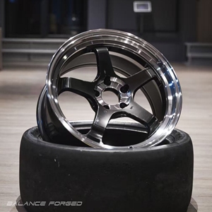 Jantes de voiture ADVAN Racing personnalisées, forgées, monobloc, couleur noire, 5 branches, en alliage, pour Rays Golf Toyota <span class=keywords><strong>Aygo</strong></span> Skoda Octavia - Product Image 1