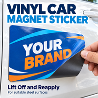 Autocollants magnétiques en vinyle couleur personnalisés pour la publicité d'entreprise et la promotion de véhicules, logo pour votre voiture, fourgonnette, camion