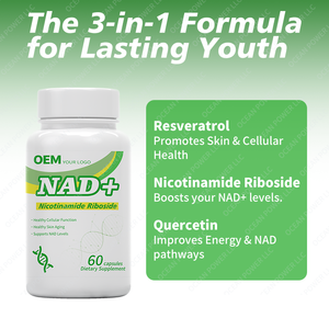 OEM/ODM Marque distributeur NAD Capsules Halal Naturel Organique Pur Resvératrol Nicotinamide Mononucléotide Compléments Alimentaires - Product Image 2