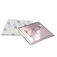 Étiquettes autocollantes en aluminium de haute qualité pour cosmétiques, étiquettes en verre, adhésif imperméable, taille/couleur/forme personnalisables pour les boissons en bouteille