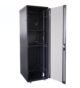 Armoire de serveur de centre de données de haute qualité, 19 pouces, en acier, sur pied, avec porte en verre, armoire réseau - Product Image 1