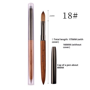 Factory Customized High-quality Professional Kolinsky Acrylic Nail <b>Brush</b> for Acrylic Powder Extension <b>Brush</b> for Nail Salon Shop - Product Image 3