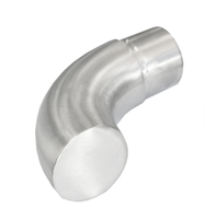 Embout de tube moderne en acier inoxydable pour balustrades et rampes d'escalier