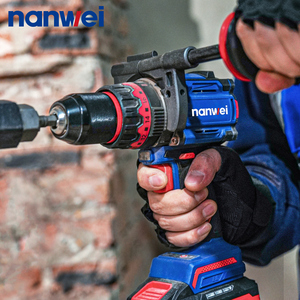 NANWEI Perceuse-<span class=keywords><strong>visseuse</strong></span> sans fil rechargeable <span class=keywords><strong>20V</strong></span> bleue, couple de serrage 160N/m, pour usage industriel, vente en gros - Product Image 4
