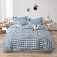Imprimé 3 pièces 4 pièces microfibre Polyester reine king size lit couette couette housse de couette draps ensembles de literie avec taie d'oreiller