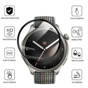<span class=keywords><strong>Film</strong></span> protecteur d'écran transparent et souple <span class=keywords><strong>en</strong></span> PMMA pour montre intelligente pour Amazfit Balance <span class=keywords><strong>Film</strong></span> de protection incurvé 3D - Product Image 2