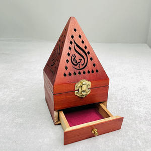 Most Selling Stylish Wooden Incense <b>Bakhoor</b> Burner with Metal Cup for <b>Oud</b> Chips and Home Fragrance Available For Sale - Product Image 5