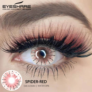 Lentilles de contact Eyeshare Cosplay Blood Vein Grey 14,5 mm, lentilles de couleur rouge sanglant pour <span class=keywords><strong>yeux</strong></span> de zombie, 2 pièces, pour Halloween - Product Image 1