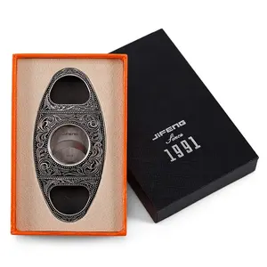 Jifeng Accessoires pour cigares 1/6 Design de luxe Prix compétitif Coupe-cigare avec boîte-cadeau SY-11070X
