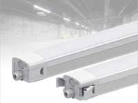 IP65 & IK10 perlengkapan lampu Led Sensor gerak peredupan 120cm 40W tahan air lampu Batten led tri-proof