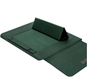Protecteur multifonctionnel pour ordinateur <span class=keywords><strong>portable</strong></span> <span class=keywords><strong>pliable</strong></span>, support pour sac d'ordinateur <span class=keywords><strong>portable</strong></span> en cuir PU - Product Image 3