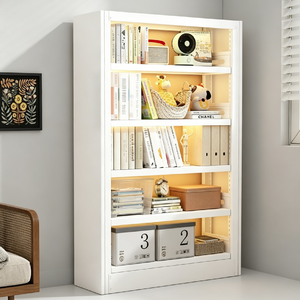 Heavy Duty Vertical Metal Adjustable Waterproof Multifunction Floor-<b>Standing</b> Kids <b>Bookshelf</b> for Living Room - Product Image 2