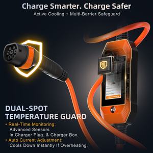 Chargeur de voiture électrique portable 32A 7kW avec écran tactile intelligent de 4,3 pouces, contrôle intelligent, application WiFi et mises à jour de micrologiciel OTA - Product Image 5