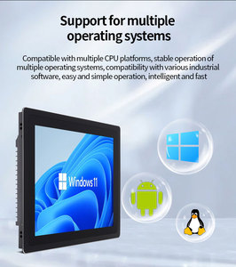 7-21,5 pulgadas legible por la luz del sol LCD computadora integrada HMI Linux Android IP65 panel de pantalla táctil industrial PC - Product Image 2