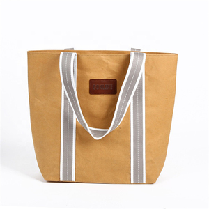 Sac cadeau en papier kraft <span class=keywords><strong>rectangulaire</strong></span> avec poignée tournante, pliable, personnalisé, marron, pour le Shopping, nouvelle collection - Product Image 2
