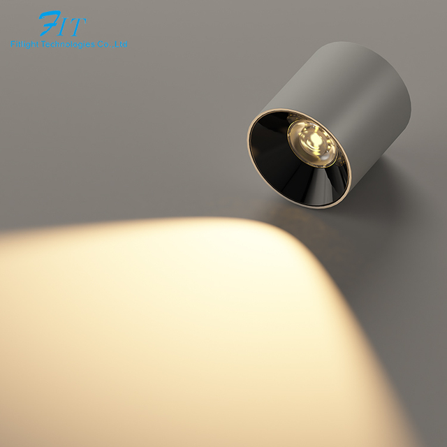 Surface Mounted Light Washer Downlight Dali Cct Dimmable 12W 24W Warm White Downlight Adjustable Smart Tunable Down Lights